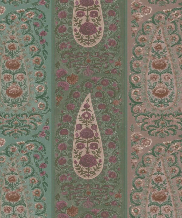 Sanskriti Paisley Stripe Wallpaper - Image 3