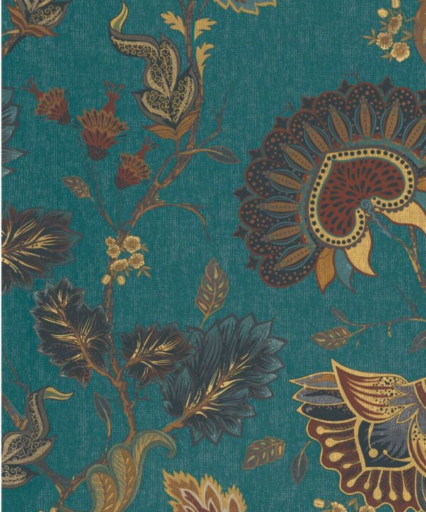 Sanskriti Mughal Ornate Floral Wallpaper - Image 3